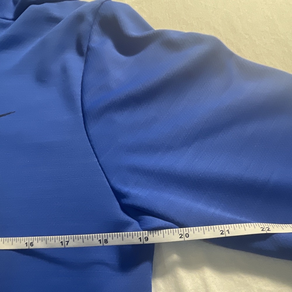 Nike Dri-FIT Men's Athletic Fit Blue 1/4 Zip Mock Neck Pullover Size S - Picture 5 of 10